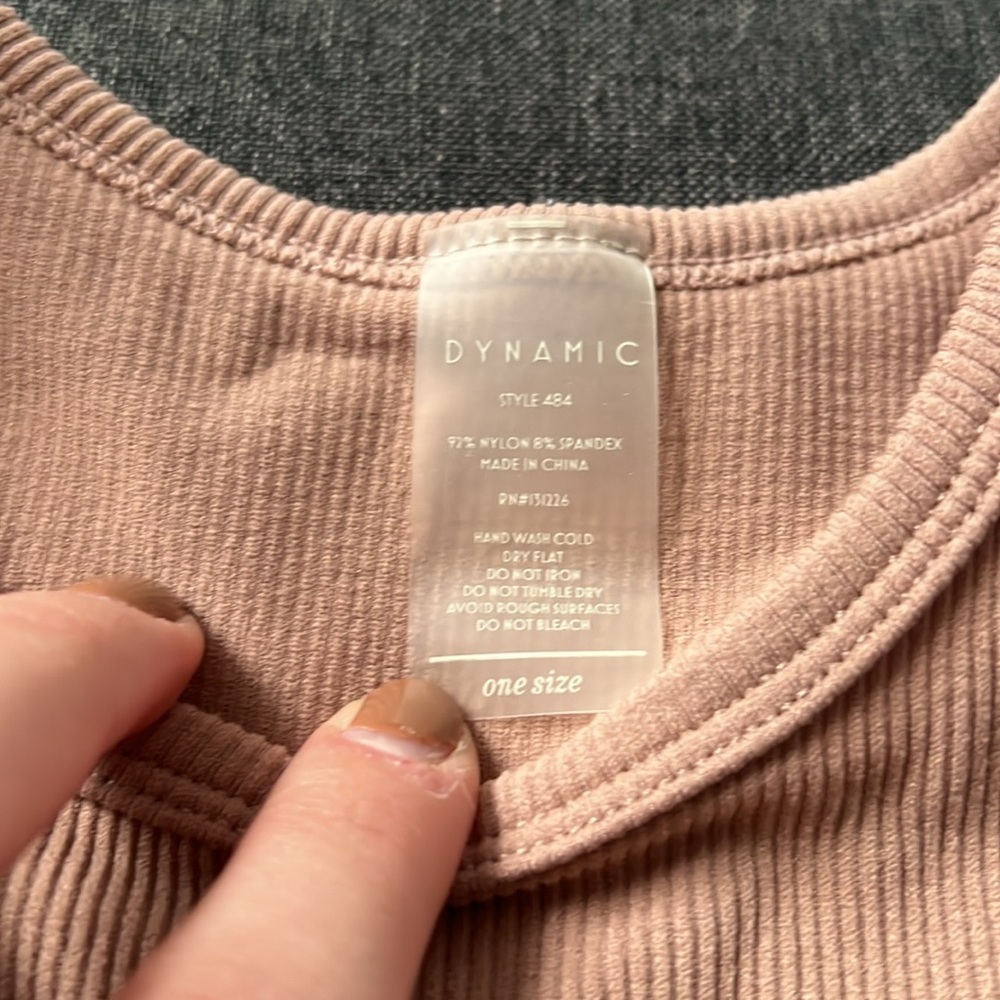 Tan Racerback Tank Top One Size - Picture 3 of 3